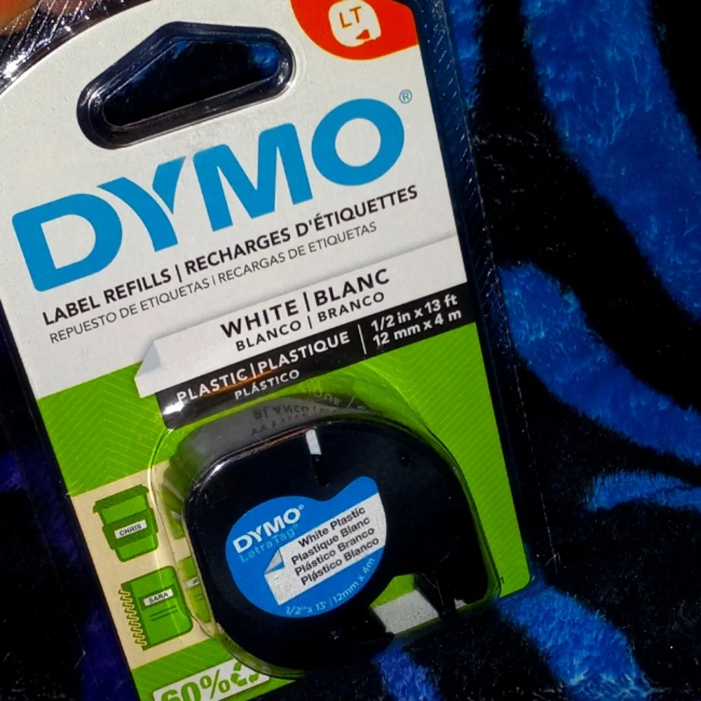 NIB Dymo White Plastic Label Refill For Dymo Handheld Label Maker